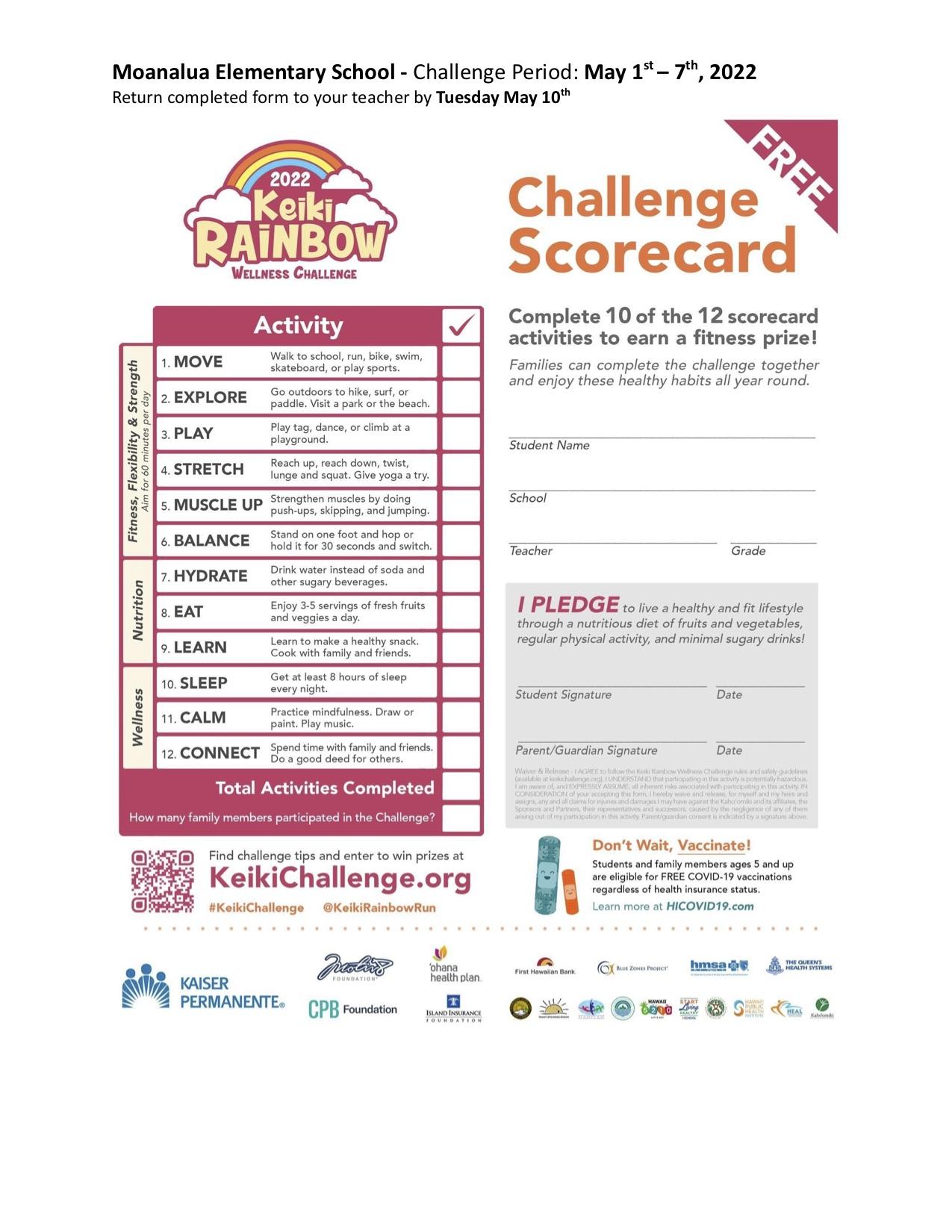 2022 Keiki Rainbow Wellness Challenge page 2